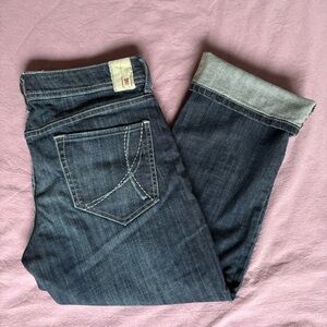 !it jeans Dark Wash Low Rise Straight Leg Capris Cropped Jeans Women’s 29
